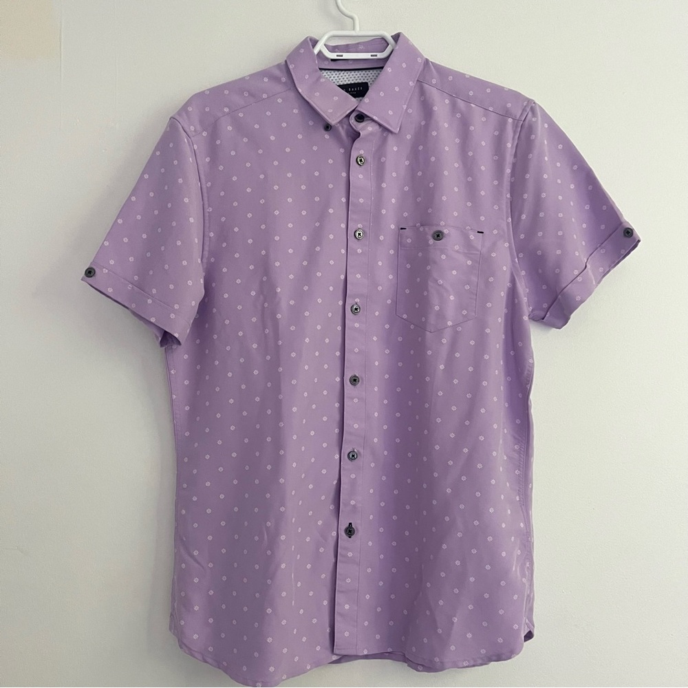 NWOT Ted Baker Short Sleeve Dress Shirt